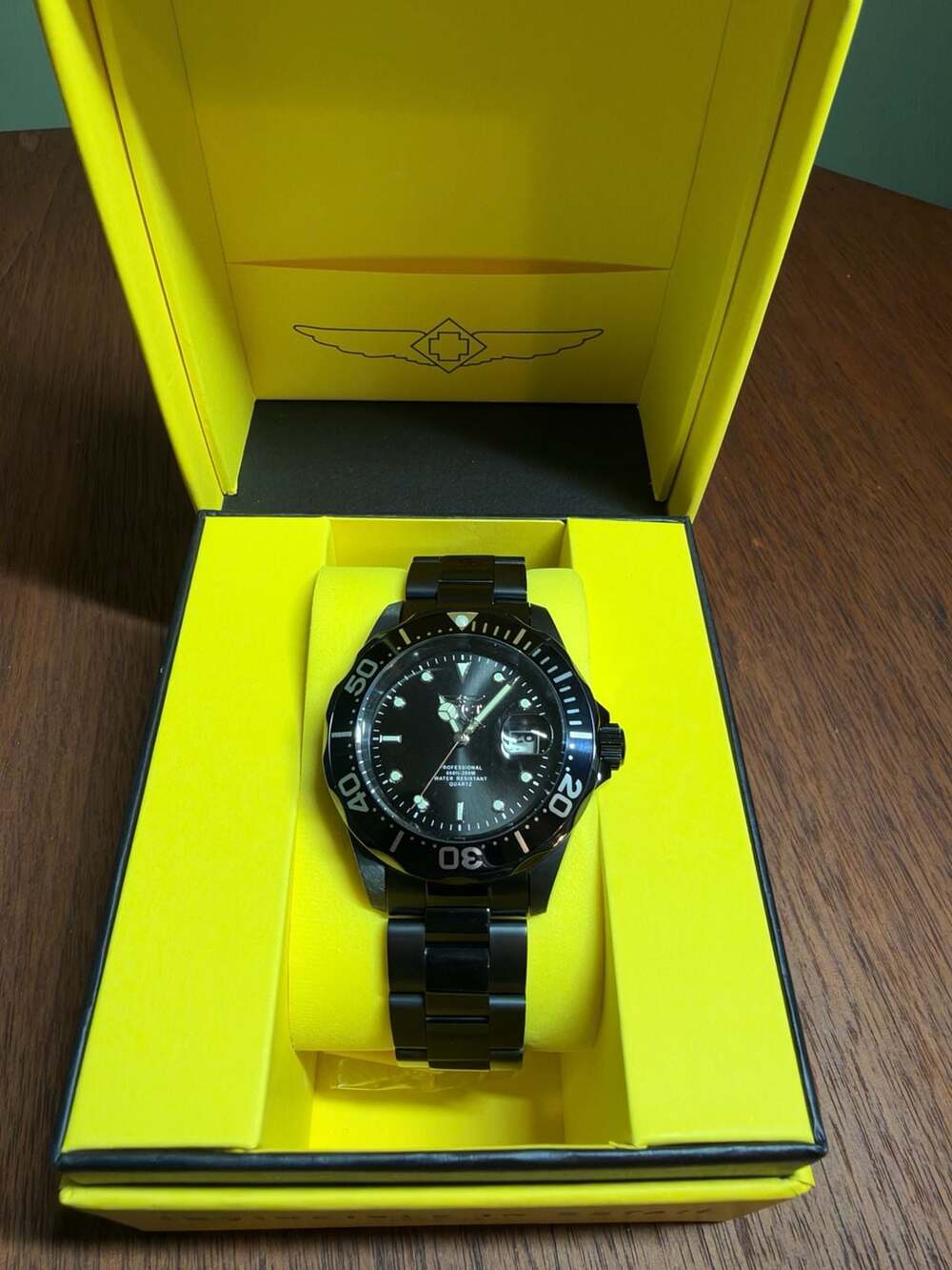 Invicta Pro Diver Quartz Black Dial Watch